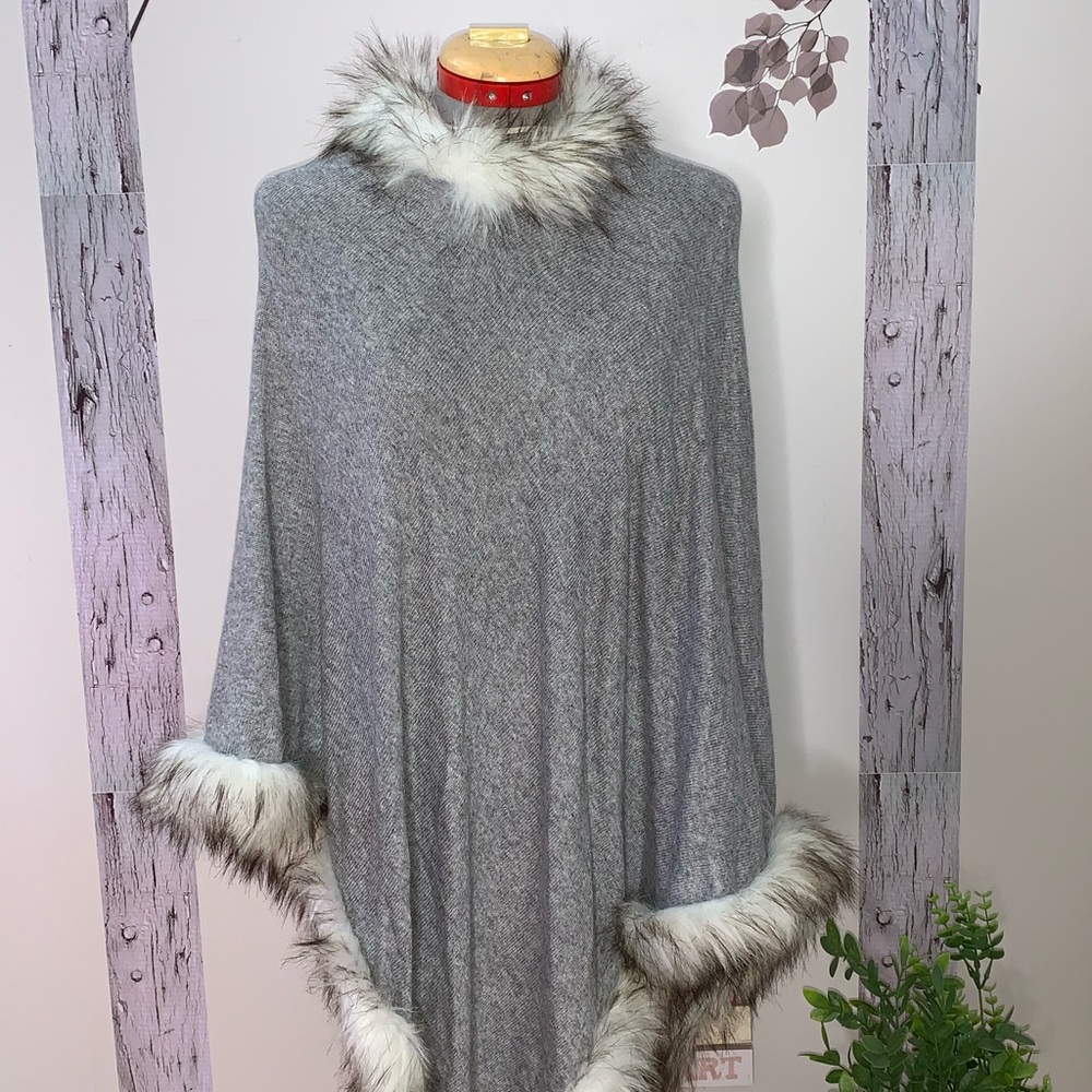 Pure wool Poncho